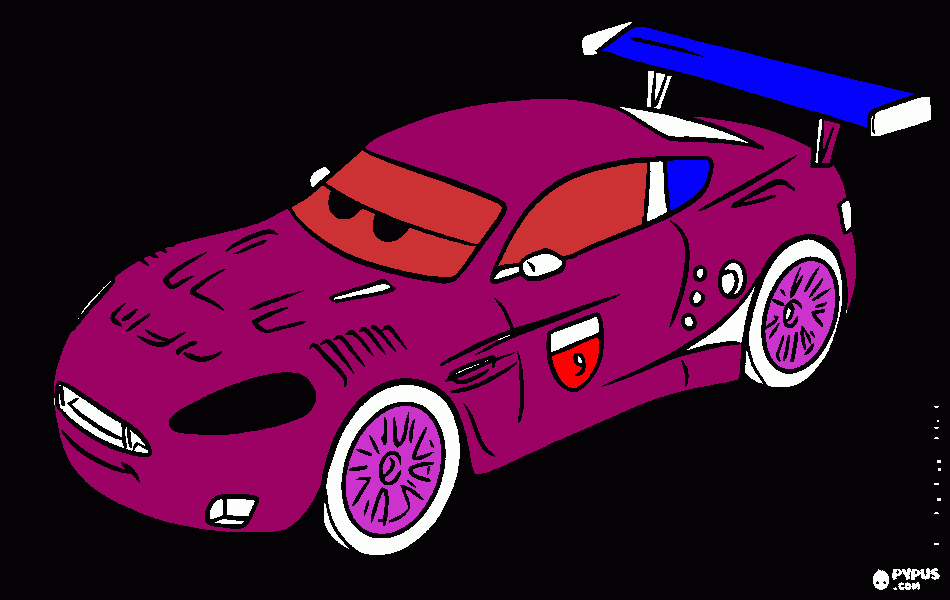 carro q coloreo daniel para colorear