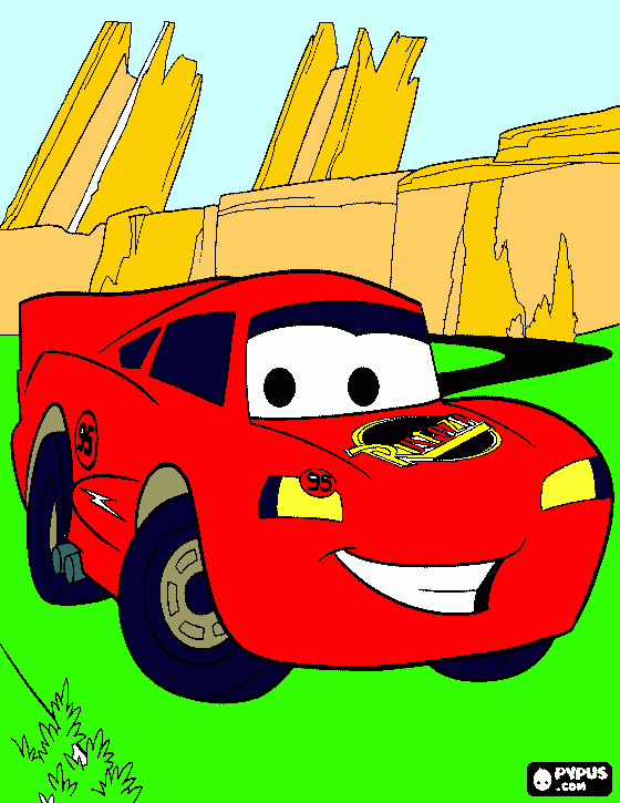 Cars 1  para colorear