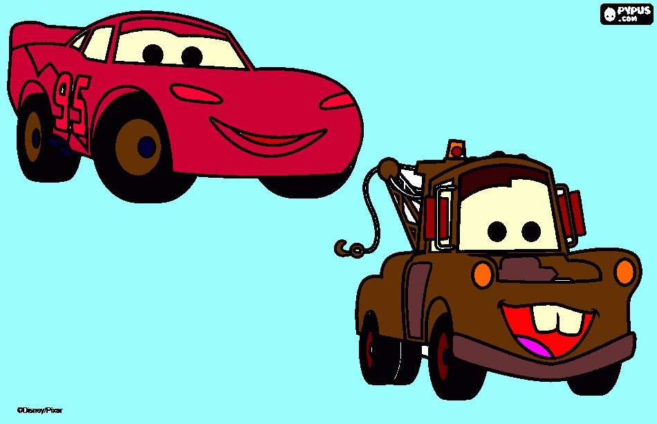 cars bonito para colorear