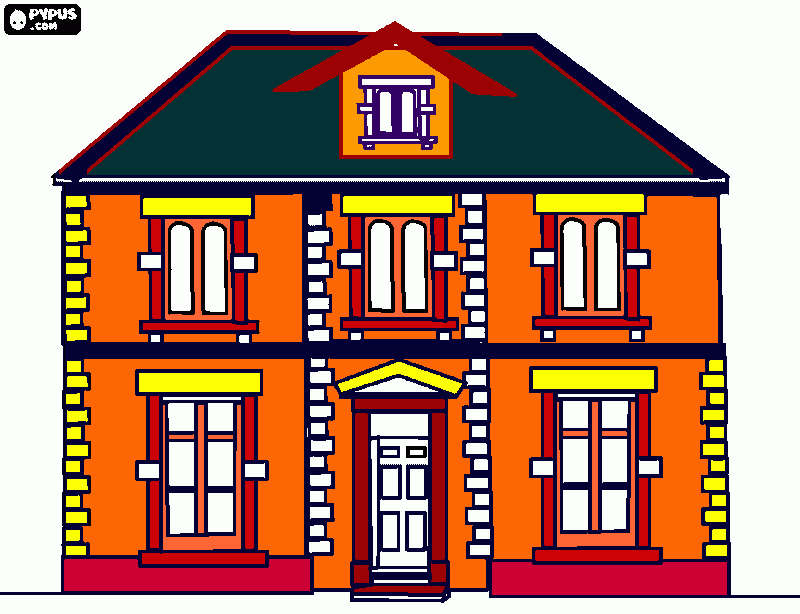 casa 1 Pedro González 2A para colorear