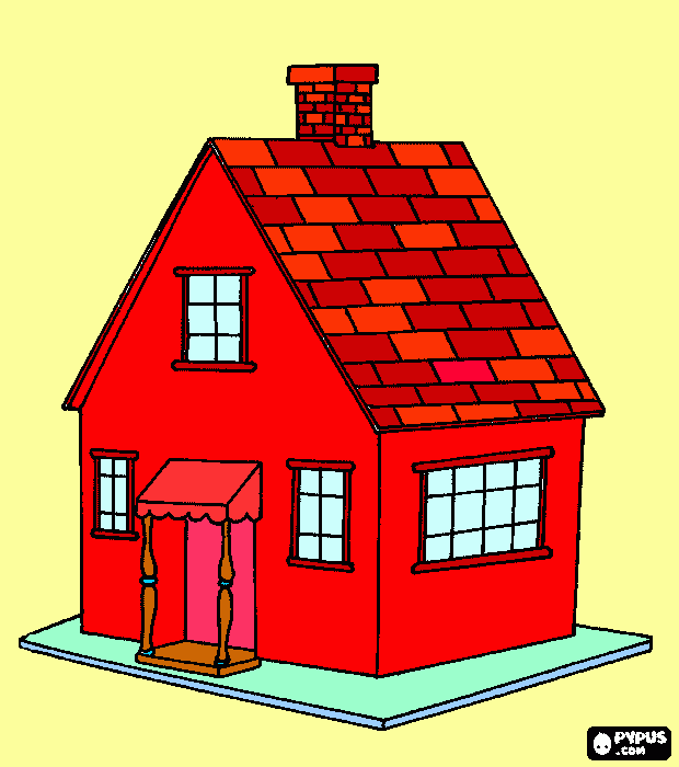 casa colorear para colorear