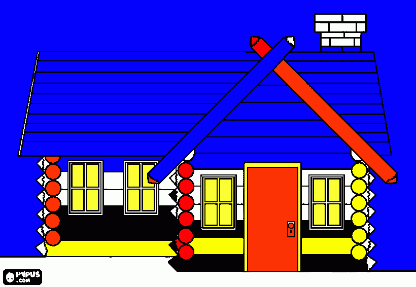 casa de playmobil para colorear