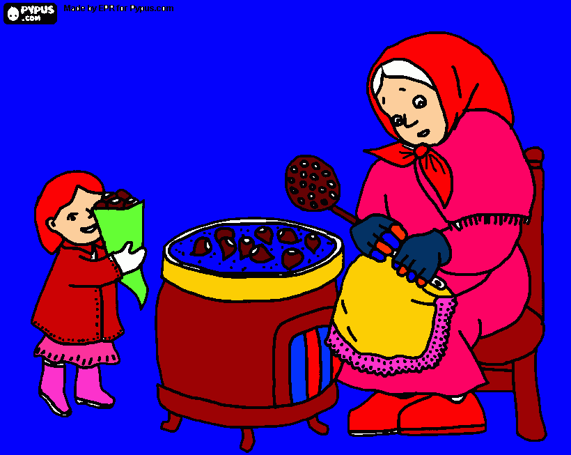 CASTANYES para colorear