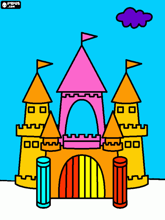 castell dels soldats catalans para colorear