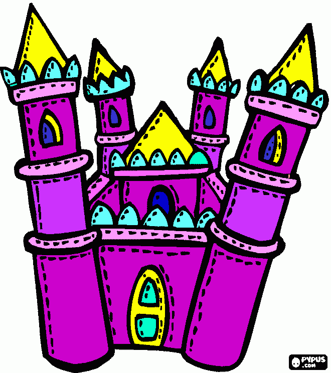 castillo rocio para colorear