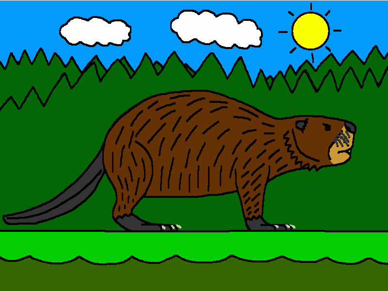 castoroides para colorear