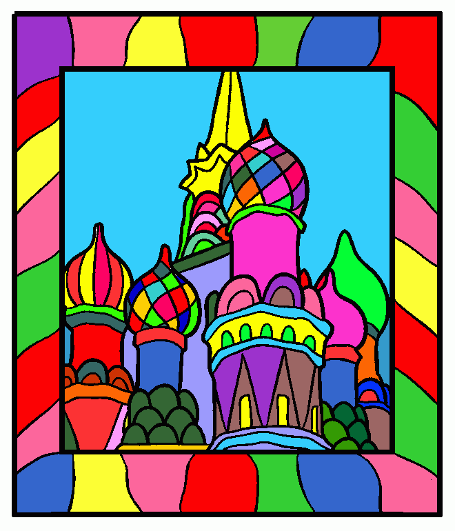 CATEDRAL DE SAN BASILIO para colorear