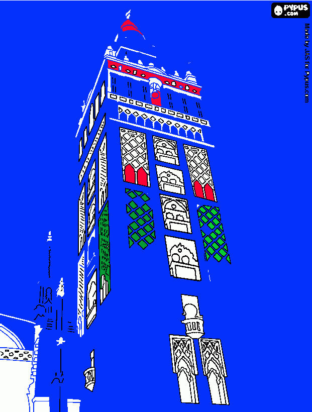 Catedral de Servilla para colorear
