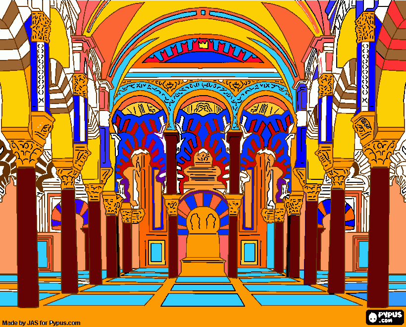 catredal de cordoba para colorear
