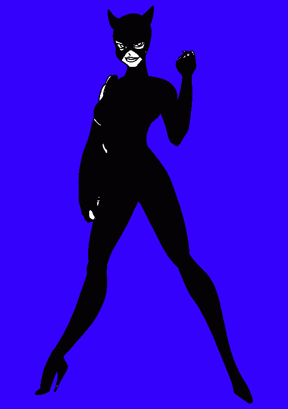 catwoman para colorear