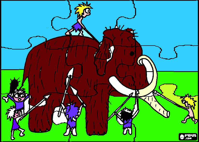 cavernicolas para colorear
