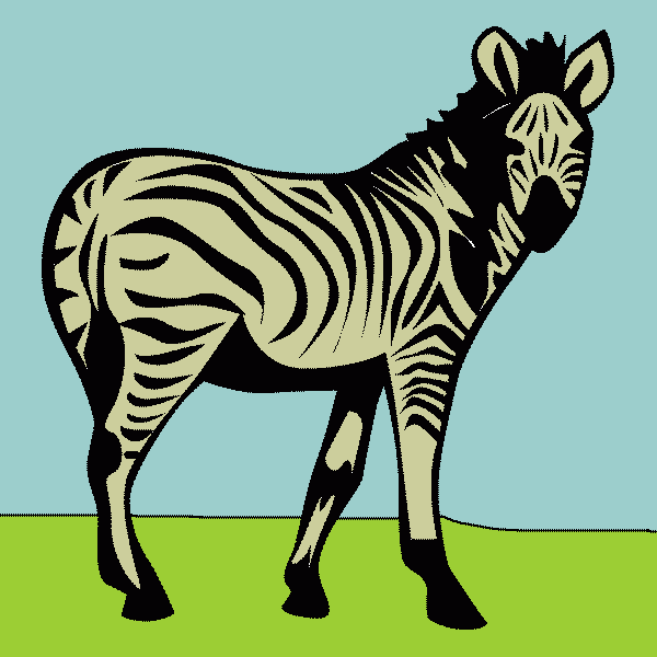 cebra para colorear