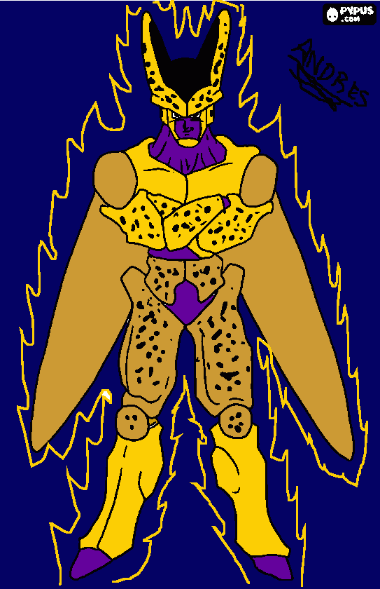 CELL GOLDEN para colorear