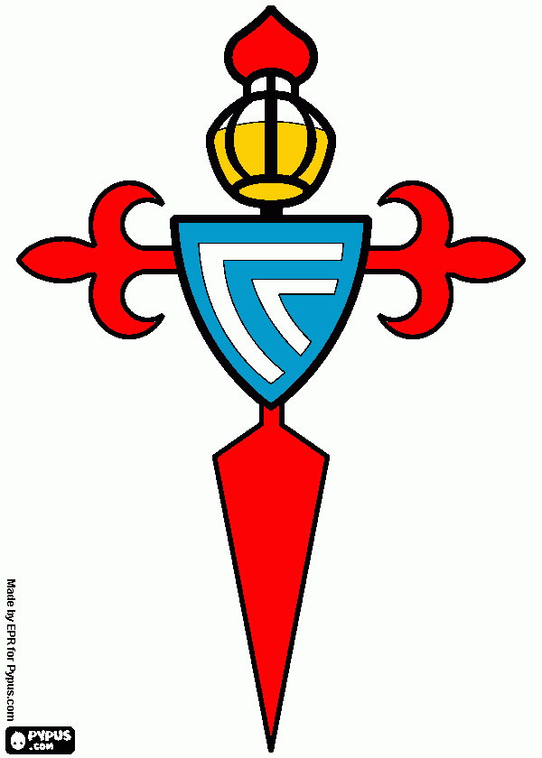 celta de vigo para colorear