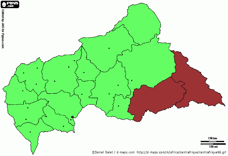 centroafricana para colorear