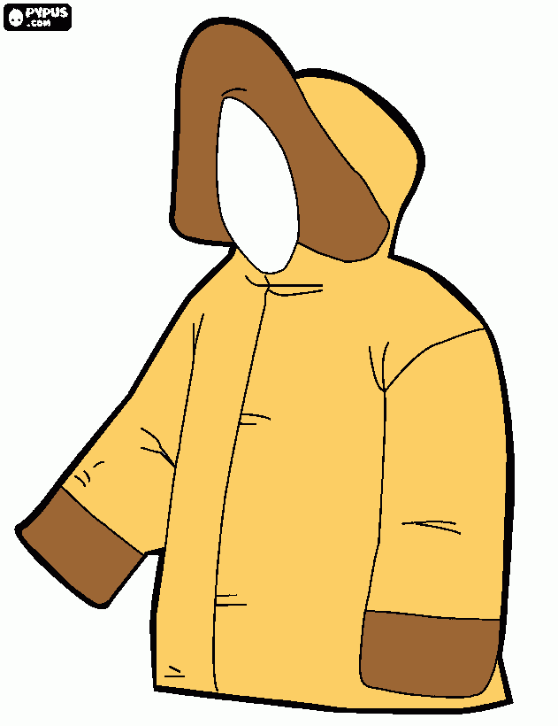 chamarra para colorear