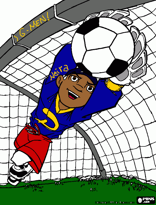 champion portero para colorear