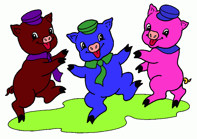 chanchitos para colorear