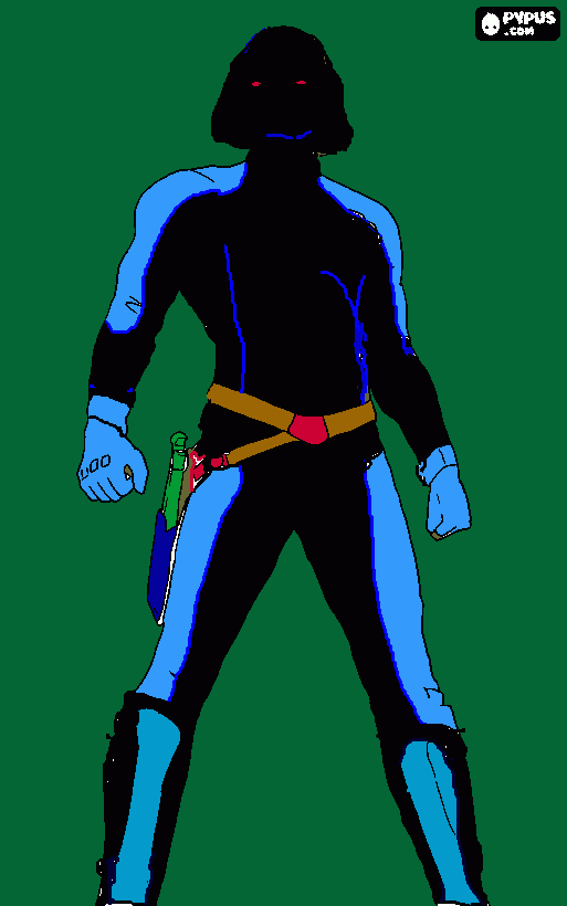 charrua negro para colorear