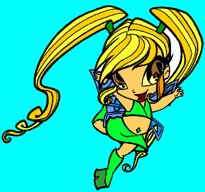 Chatta poppixie para colorear