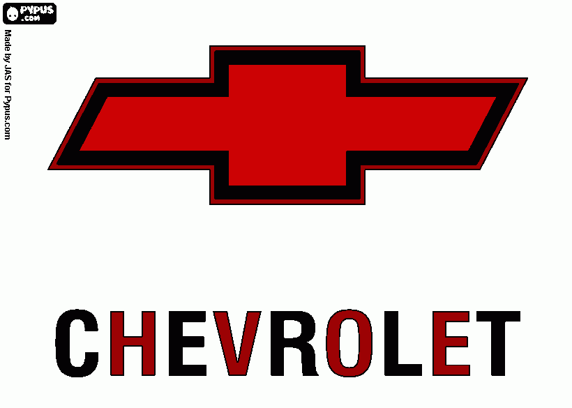 chevrolet para colorear