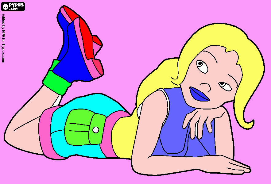 CHICA SEXY para colorear