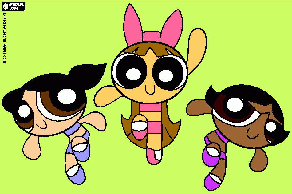 chiques para colorear