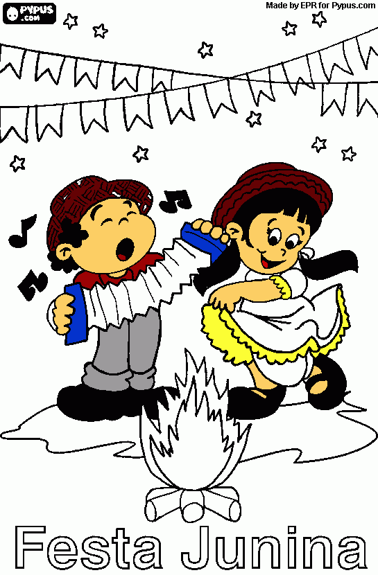 chiqui danza para colorear