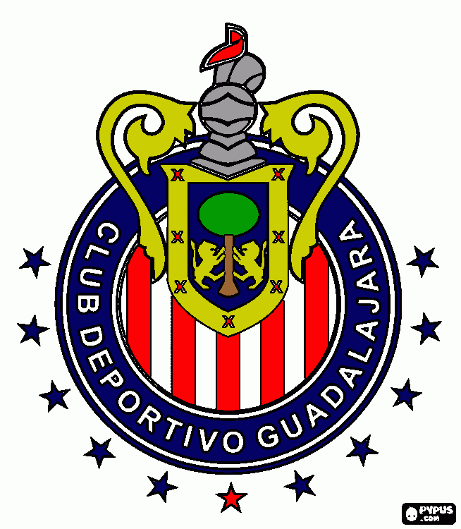 Chivas del Guadalajara para colorear