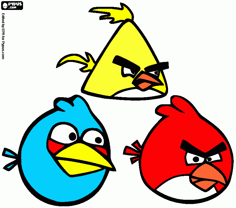 Chuk,Red y BLUE para colorear