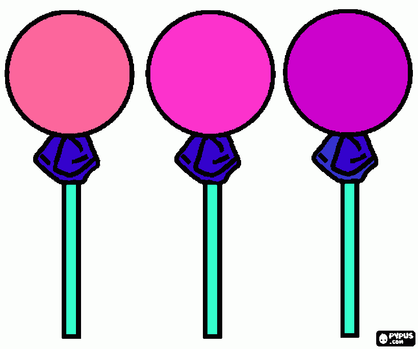 chupachups para colorear