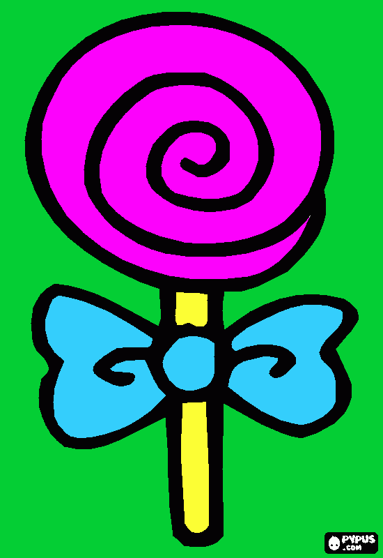 chupeta de mariana para colorear