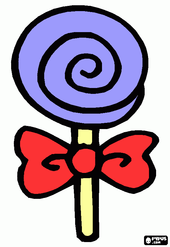 chupetin para colorear