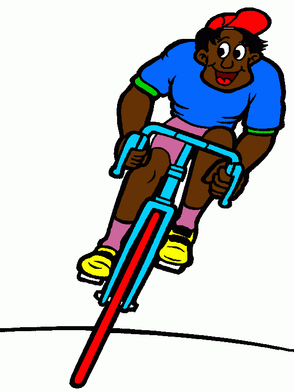 ciclista para colorear