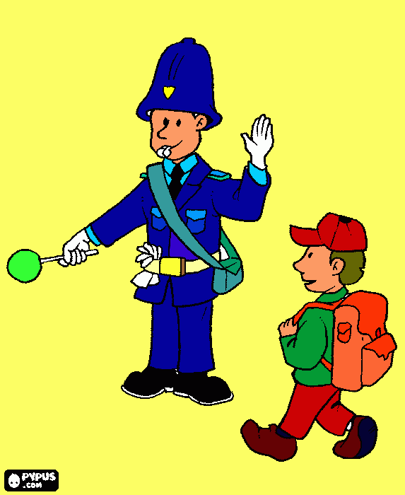 circulación para colorear