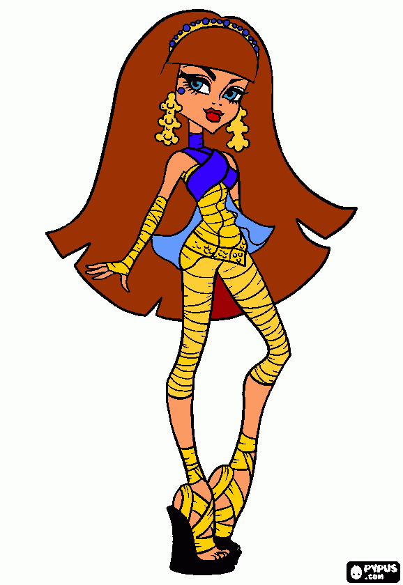 cleo <3 para colorear