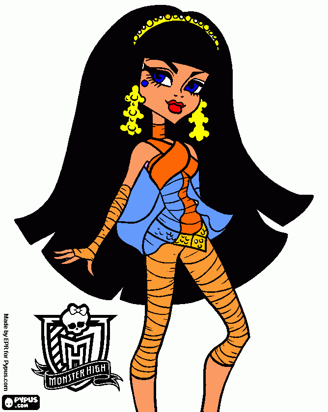 cleo de monster high para colorear