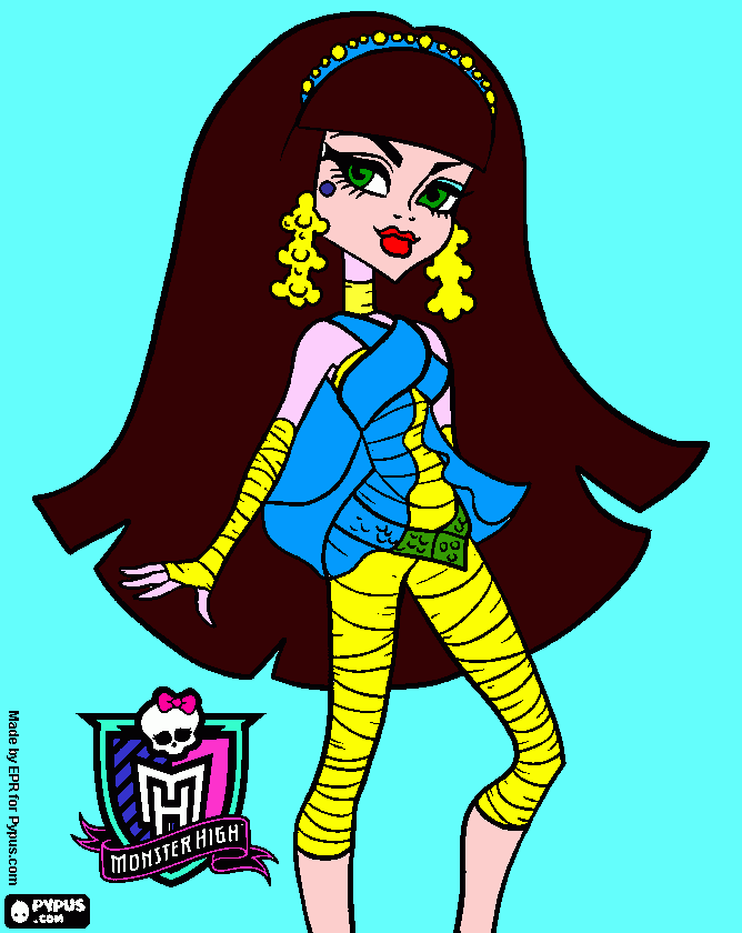 cleo la faraona para colorear