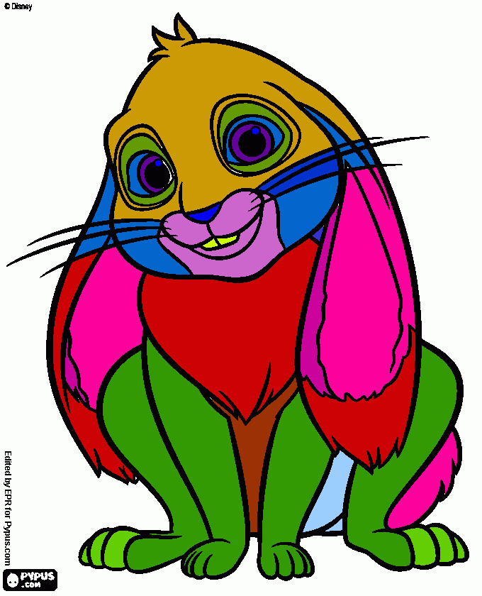 clober para colorear