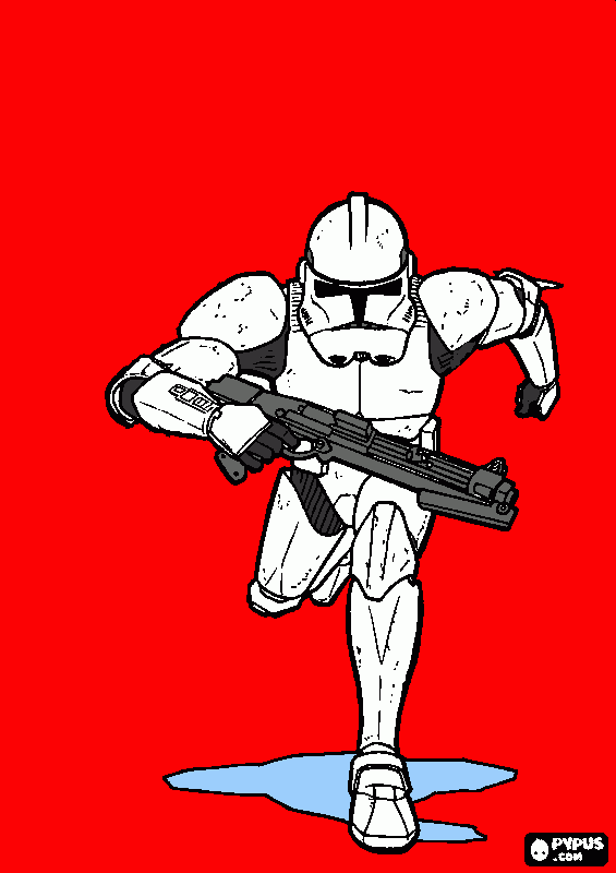 clone trooper para colorear