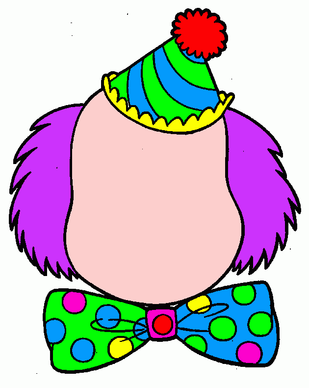clown para colorear