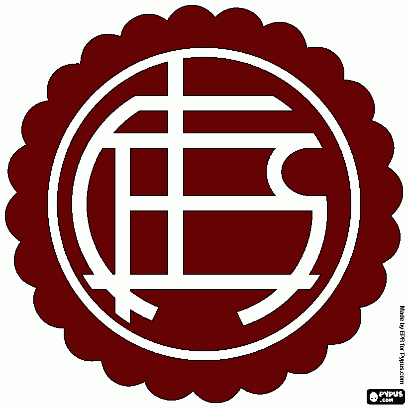 Club Atlético Lanús para colorear
