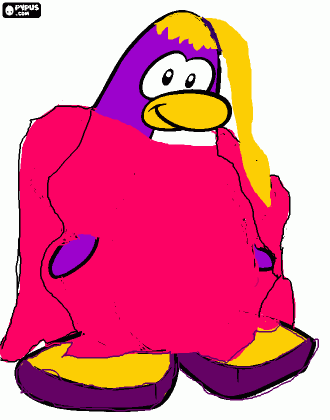 club penguin:yo para colorear