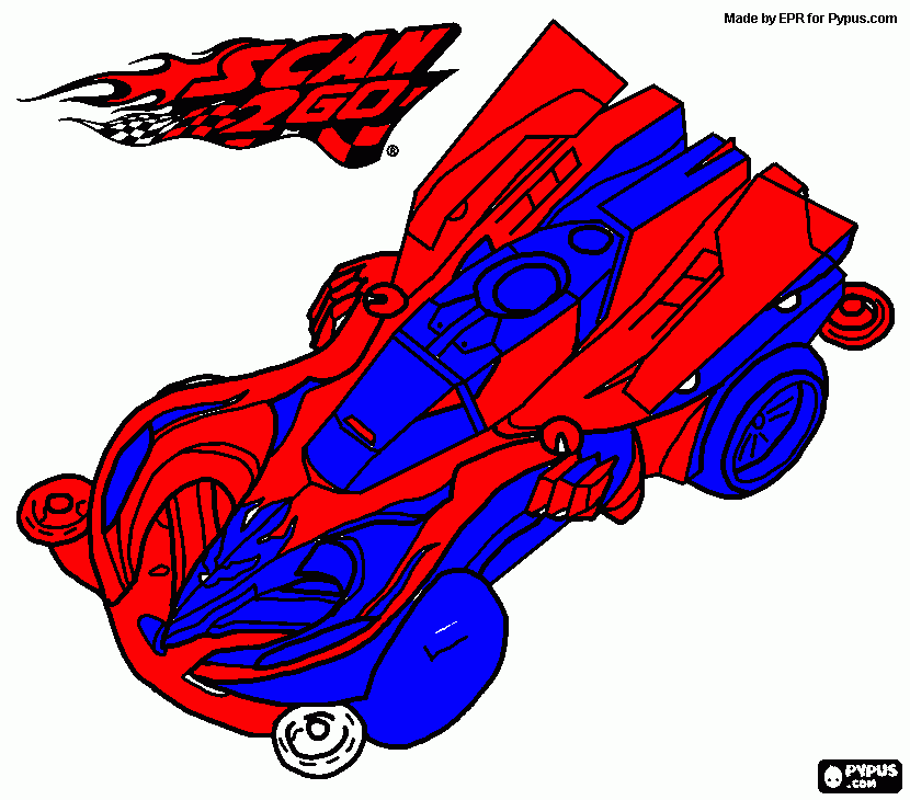 coche leo para colorear