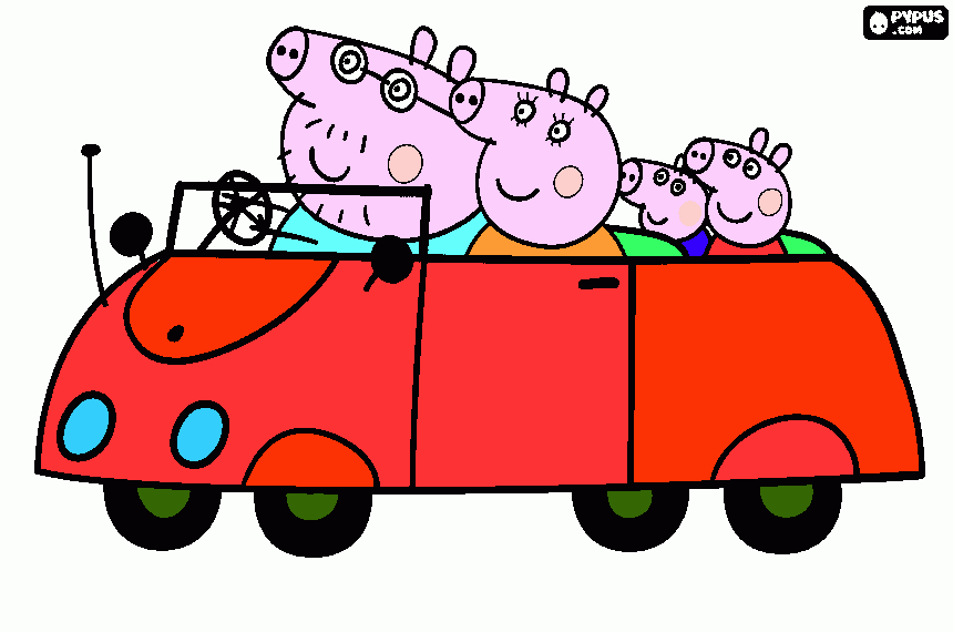 el coche de peppa pig