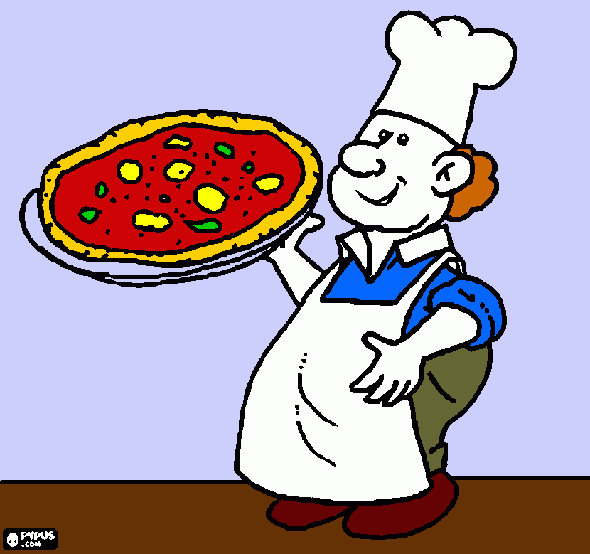 cocinero 7 para colorear
