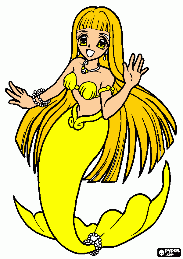 coco princesa de la perla amarilla para colorear