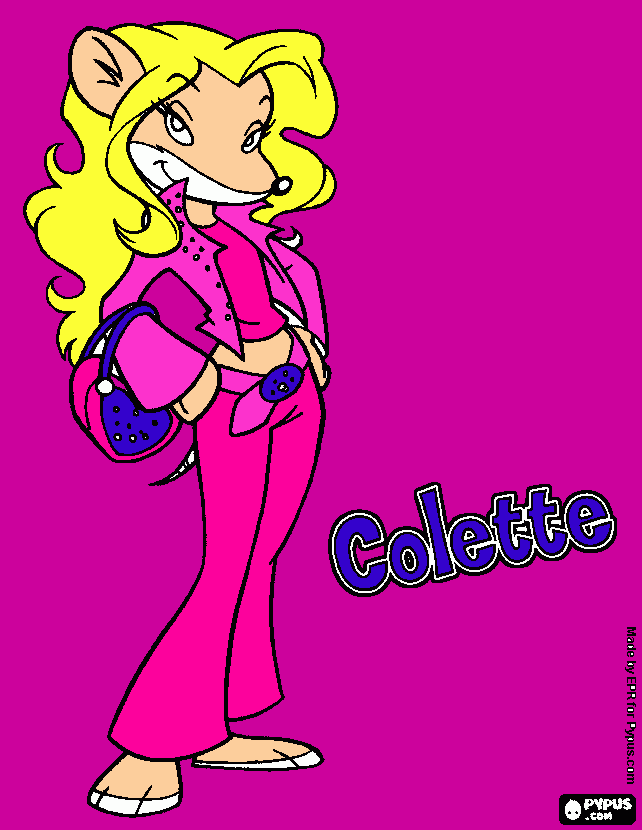 colette tea stilton para colorear