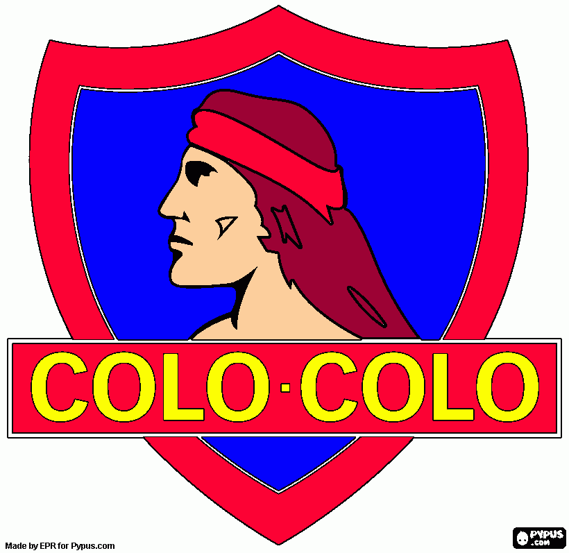 colo-colo es un escudo chileno para colorear