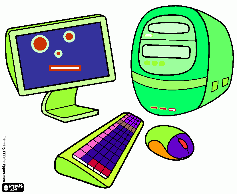 Coloreado de PC para colorear